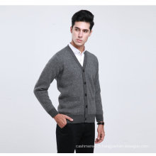 Yak Wool / Cachemire V Neck Cardigan à manches longues Pull / Vêtements / Tricots / Vêtement